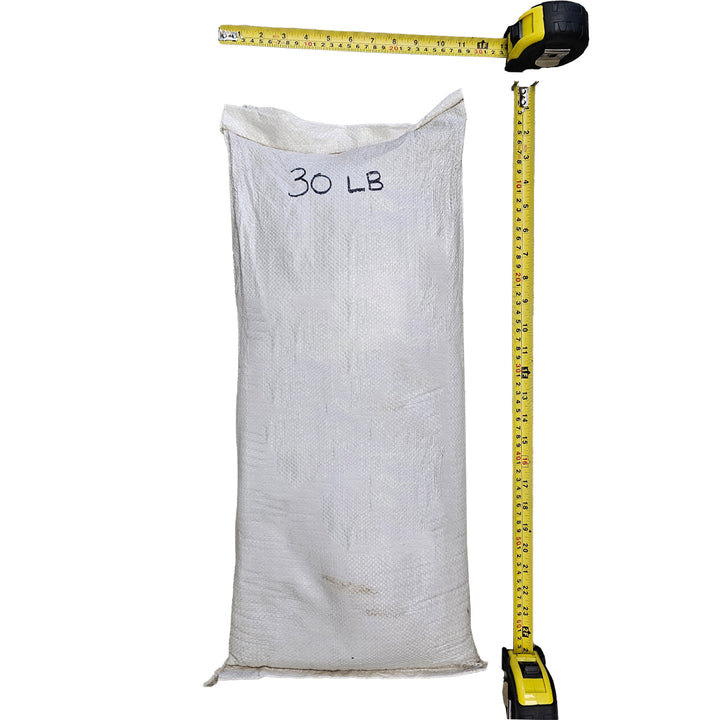Filled sandbags for erosion control by Alberta Sandbags