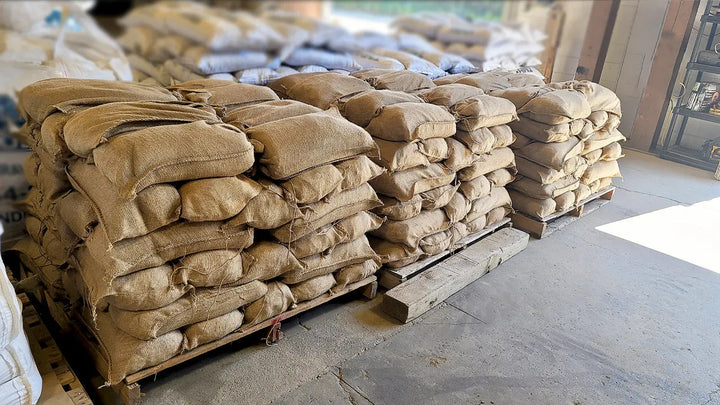 Burlap Filled Sandbags Alberta Sandbags Inc.