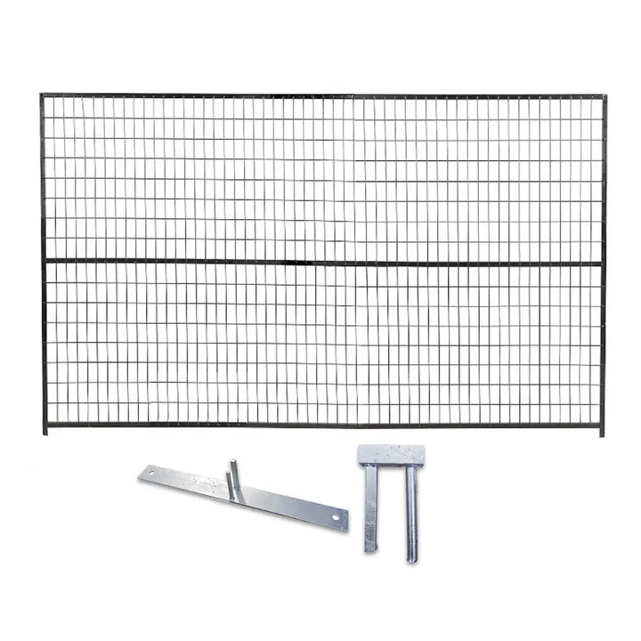 Temporary Fence Panel 6'Hx9'6"L - Black Alberta Sandbags Inc.