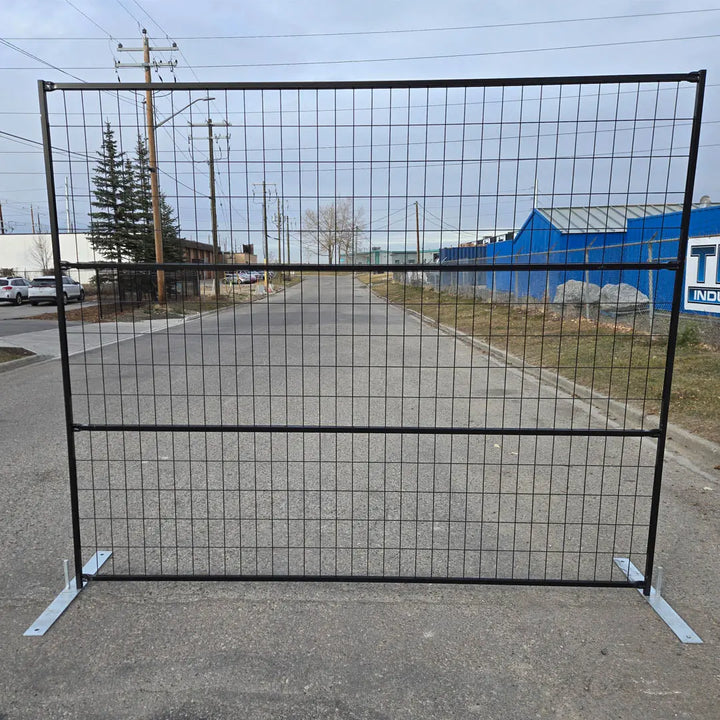 Temporary Fence Panel - 8Hx9’6L - Black Alberta Sandbags Inc.